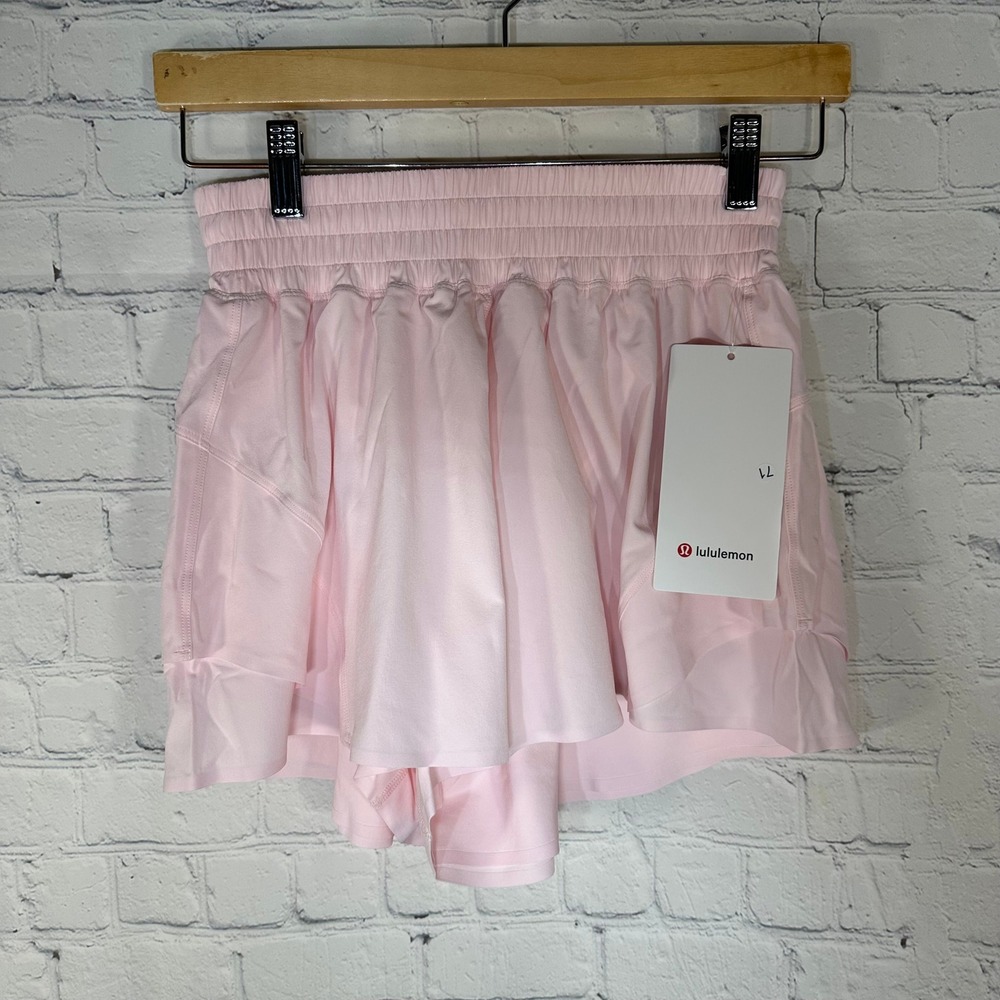 Lululemon Shake It Out High-Rise Run Short 2.5 Pink XS LW7DKOS PIAR NWT